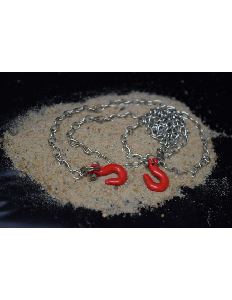 Steel chain and hook set 1:10