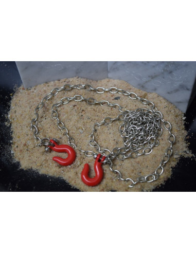 Steel chain and hook set 1:10