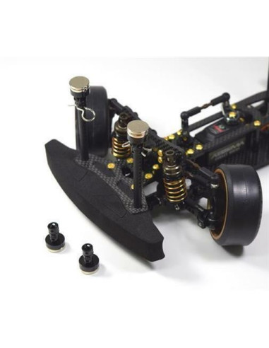 Magnetic body mount system, black (single post)