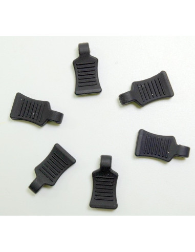 Rubber Pin Grip - black (6)