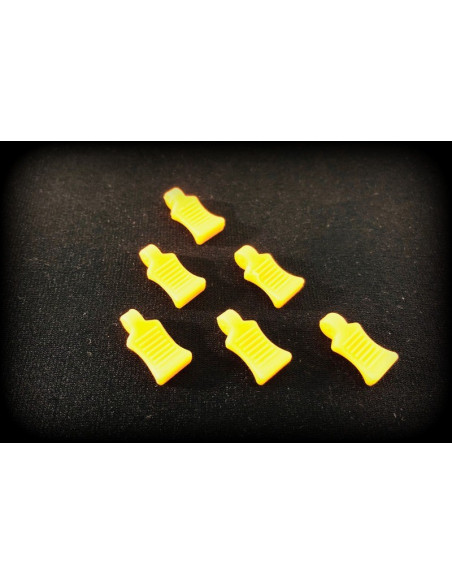 Rubber Pin Grip - neon orange (6)