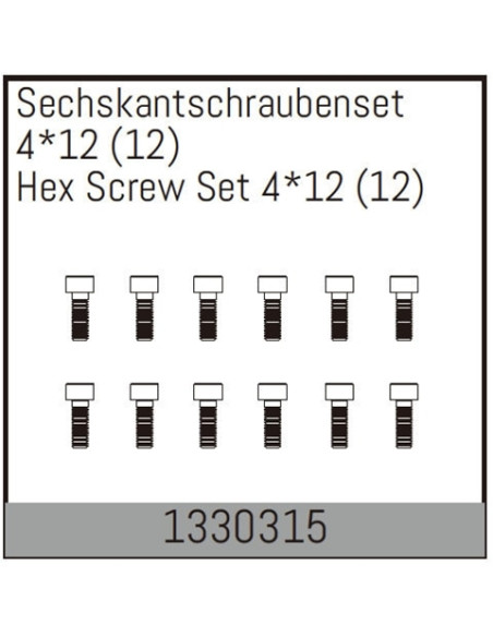 Hex Screw Set 4*12