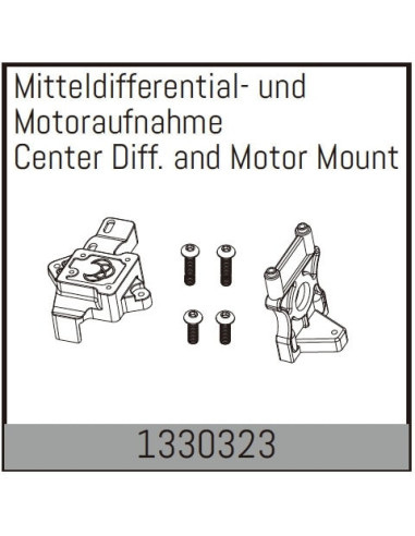 Center Diff. and Motor Mount