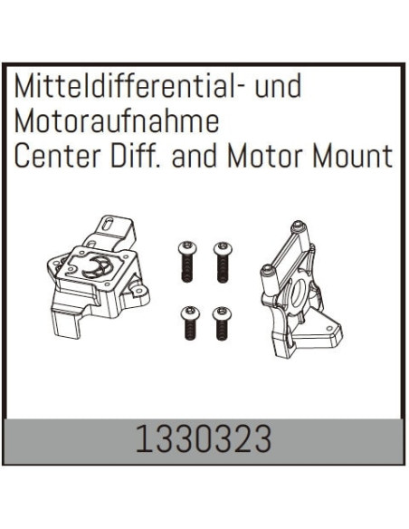 Center Diff. and Motor Mount