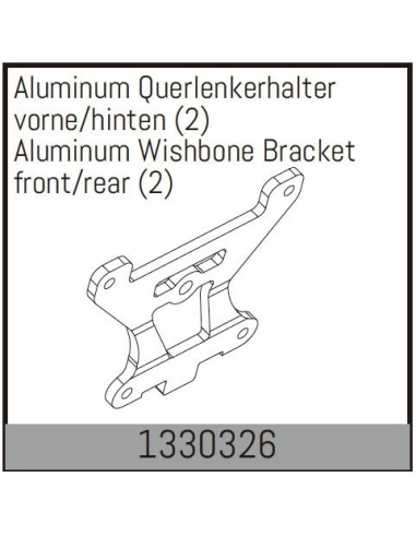 Aluminum Wishbone Bracket front/rear