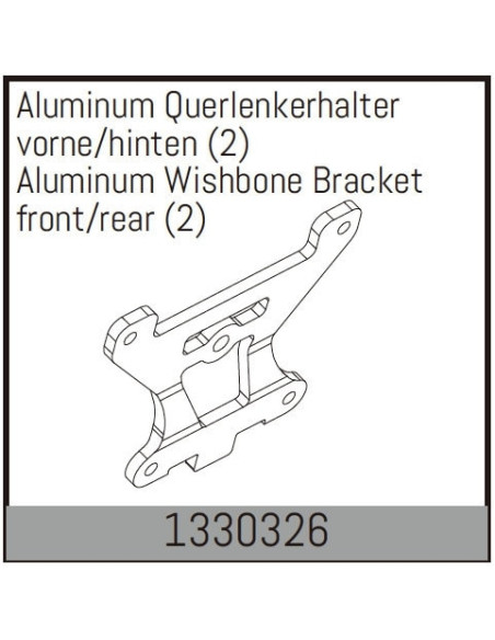 Aluminum Wishbone Bracket front/rear