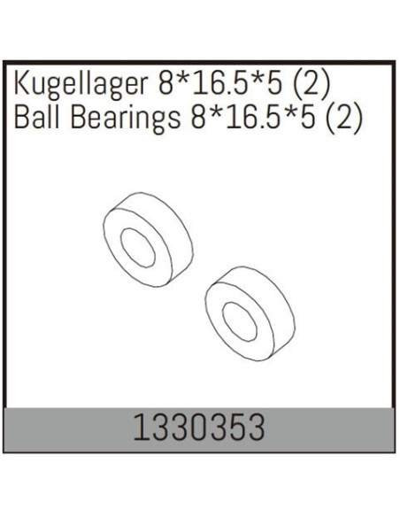 Ball Bearings 8*16.5*5