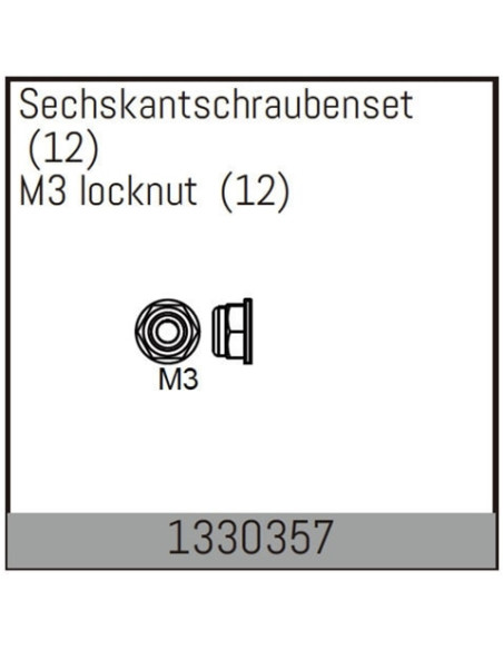 M3 locknut