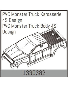 PVC Monster Truck Body 4S...