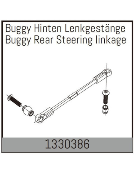 Rear Steering linkage set for Buggy