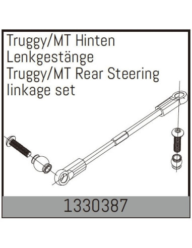 Rear Steering linkage set for Truggy /MT