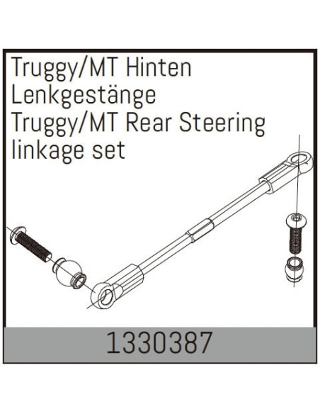 Rear Steering linkage set for Truggy /MT