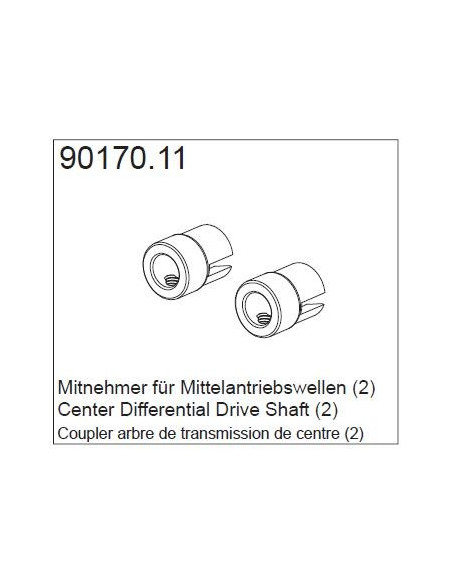 90170.11 Center differential drive shaft Flash 3.0 GM Racing (2)