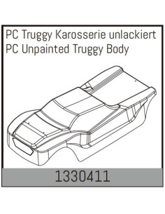 PC Unpainted Truggy Body