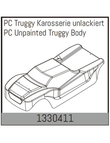 PC Unpainted Truggy Body