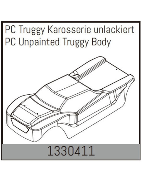 PC Unpainted Truggy Body