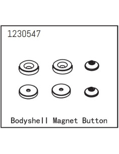 Bodyshell Magnet Button