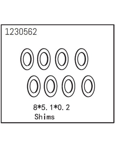 Shims 8x5.1x0.2