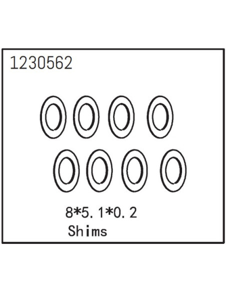 Shims 8x5.1x0.2