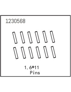 Pins 1.6x11