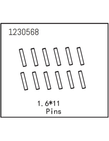 Pins 1.6x11