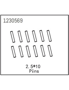 Pins 2.5x12