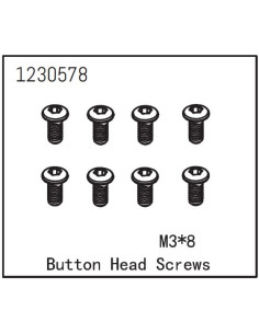 Button Head Screw M3x8