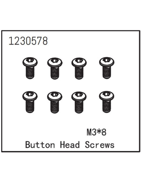Button Head Screw M3x8