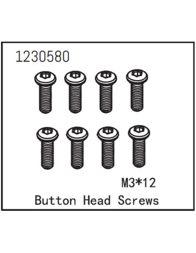 Button Head Screw M3x12