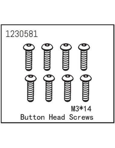 Button Head Screw M3x14