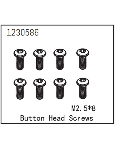 Button Head Screw M2.5x8