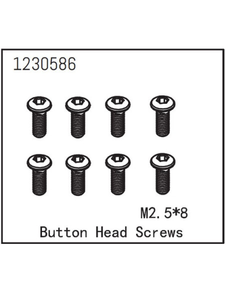 Button Head Screw M2.5x8