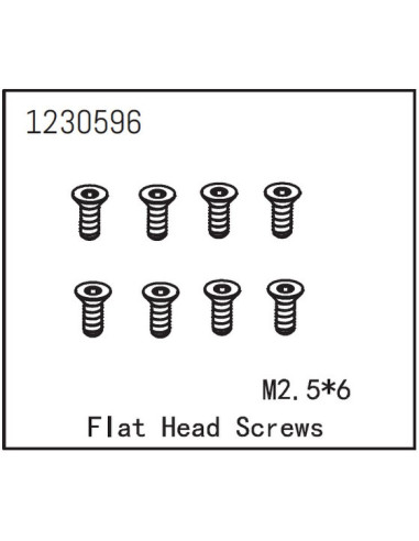 Flat Head Screw M2.5x6