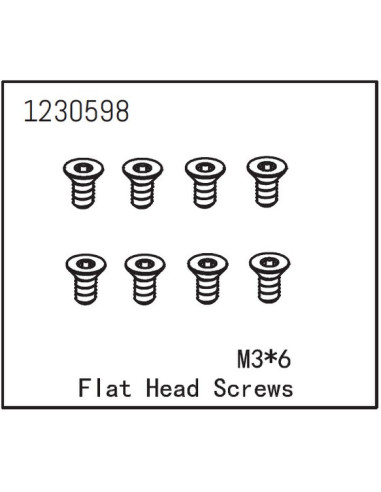 Flat Head Screw M3x6