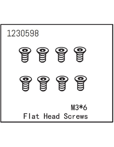 Flat Head Screw M3x6