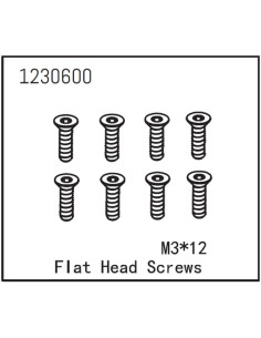 Flat Head Screw M3x12