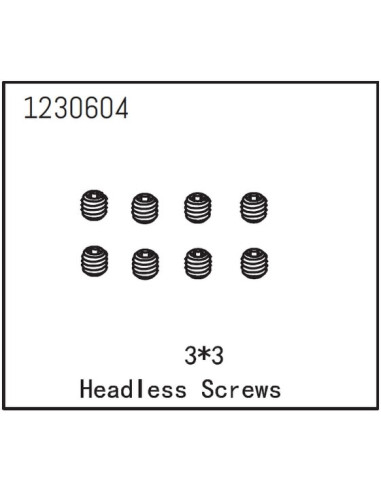 Headless Screw M3x3