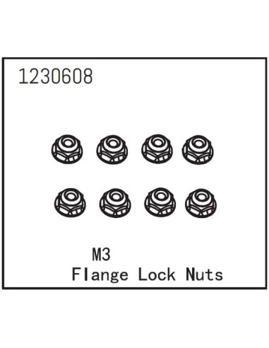 Flange Lock Nut M3
