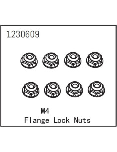 Flange Lock Nut M4