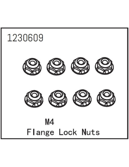 Flange Lock Nut M4