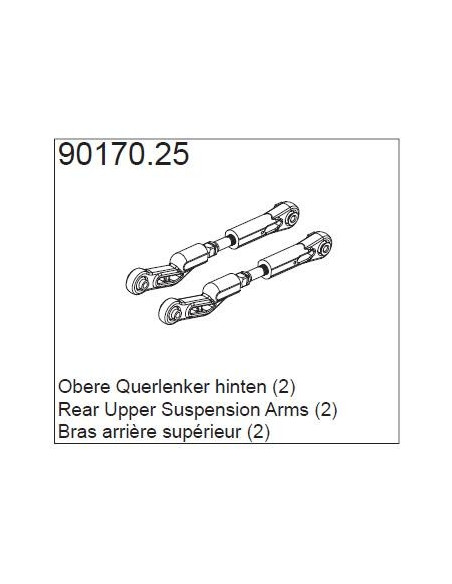 90170.25 Rear Upper Suspension Arms (2)