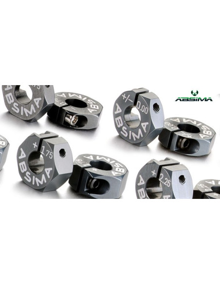 Alu 7075 T6 wheel hubs offset +0.75mm 1:10