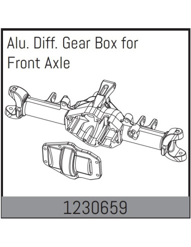 Alu. Front axile diff. gear box