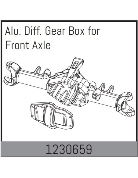Alu. Front axile diff. gear box