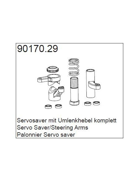 90170.29 Servo Saver/Steering Arms