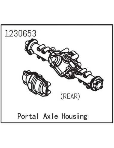 Rear Portal Axle Housing