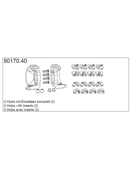 90170.40 C-Hubs with inserts (2)