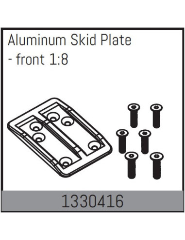 Aluminum Skid Plate - front 1:8