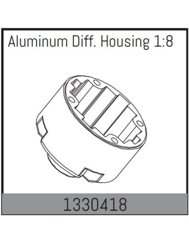 Aluminum Diff. Housing 1:8