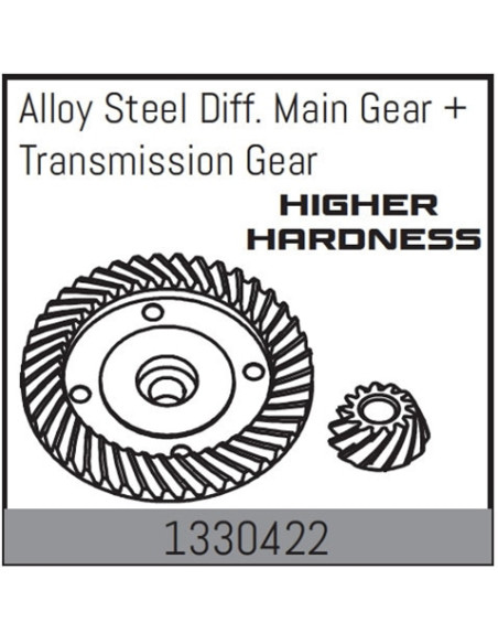 Alloy Steel Diff. Crown Gear + Transmission Gear